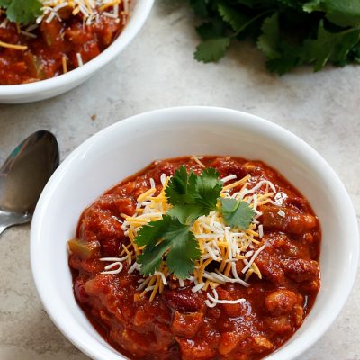 Spicy Chicken Chili (In 35 Minutes!)
