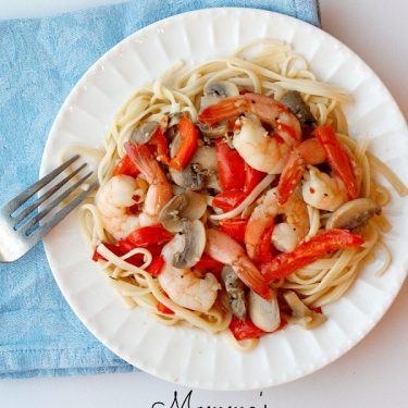 Mommas Shrimp Scampi | Fabtastic Eats