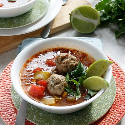 Mexican Meatball Soup