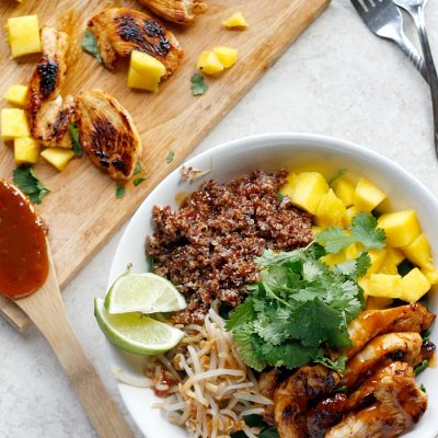 Thai Chicken Coconut Quinoa Bowls