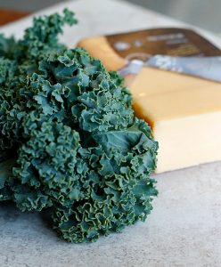 Caramelized Kale and Onion Grilled (Butter) Cheese | Fabtastic Eats