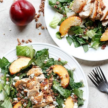 Chicken, Nectarine, and Gorgonzola Salad | Fabtastic Eats