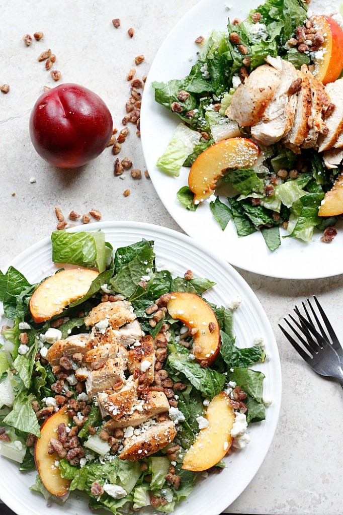 Chicken, Nectarine, and Gorgonzola Salad | Fabtastic Eats