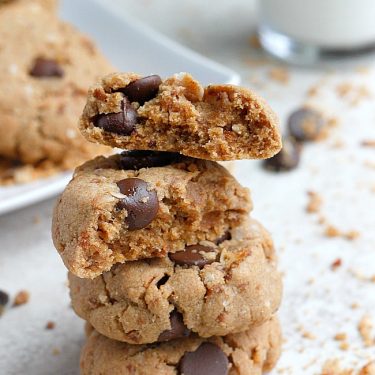 Coconut, Almond Butter, Mascarpone Chocolate Chip Cookies | Fabtastic Eats