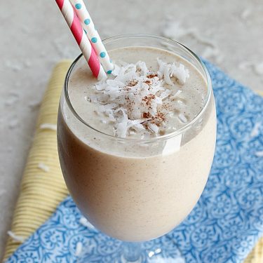 Tropical Coconut Oatmeal Smoothie | Fabtastic Eats