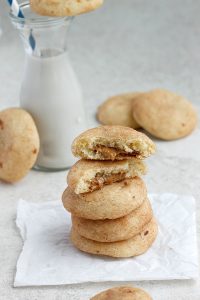 Biscoff Stuffed Vanilla Bean Snickerdoodles | Fabtastic Eats