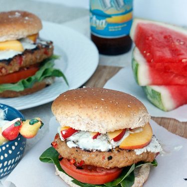 Hot and Sweet Turkey Burger with Whipped Blue Cheese | Fabtastic Eats