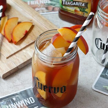 Peach Teagrita | Fabtastic Eats