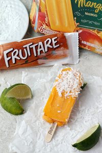 Fruttare Frozen Fruit Bars-Mango Lime Coconut! | Fabtastic Eats