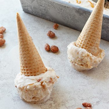 Salted Caramel Toffee Coconut Ice Cream | Fabtastic Eats