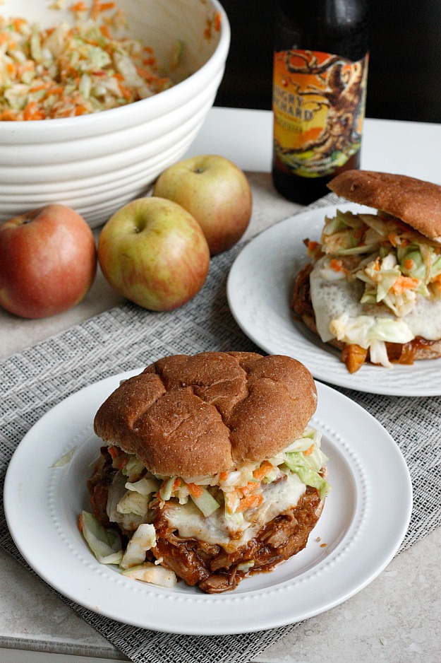 BBQ Apple Pulled Pork Sandwiches | Fabtastic Eats