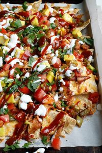 (Seriously loaded!) BBQ Chicken Nachos | Fabtastic Eats