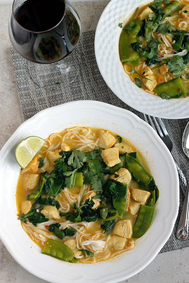 Coconut Curry Chicken Soup | Fabtastic Eats