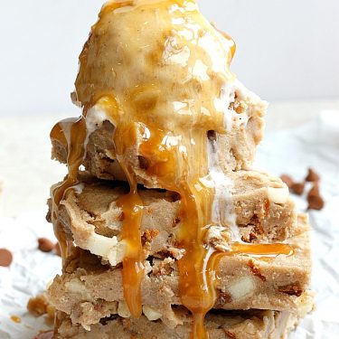 Caramel Apple Cookie Dough Bars | Fabtastic Eats
