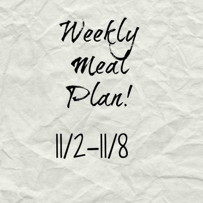 Weekly Meal Plan!