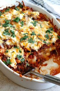 Mexican Lasagna | Fabtastic Eats
