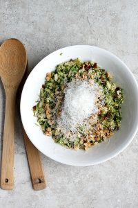 Warm Brussels Sprouts and Bacon Salad | Fabtastic Eats