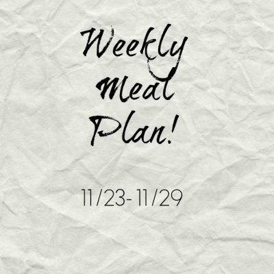 Weekly Meal Plan!