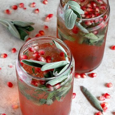 Pomegranate Ginger-Sage Smash | Fabtastic Eats