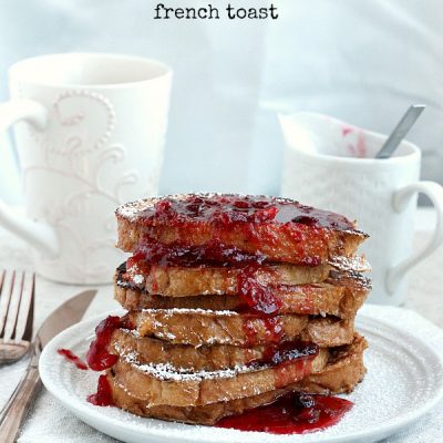 Cranberry Eggnog French Toast