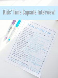 Kids Time Capsue Interview!