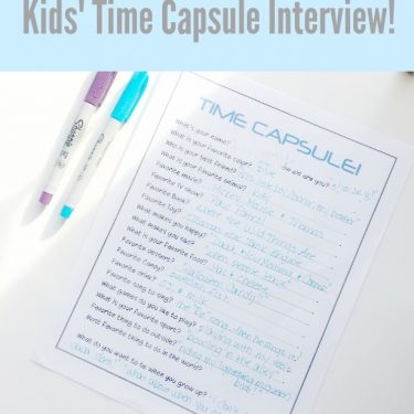 Kids Time Capsue Interview!