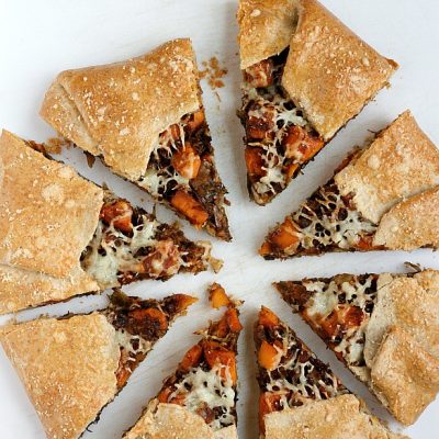 Brussels Sprout and Sweet Potato Galette