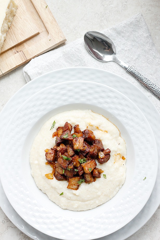 Smoky Barbecue Ribs over Cheesy Grits | Fabtastic Eats