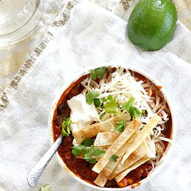 Spicy Chorizo and Poblano Chili | Fabtastic Eats