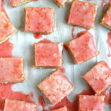 Glazed Blood Orange Blondies | Fabtastic Eats