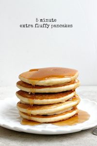 5 Minute Extra Fluffy Pancakes | Fabtastic Eats