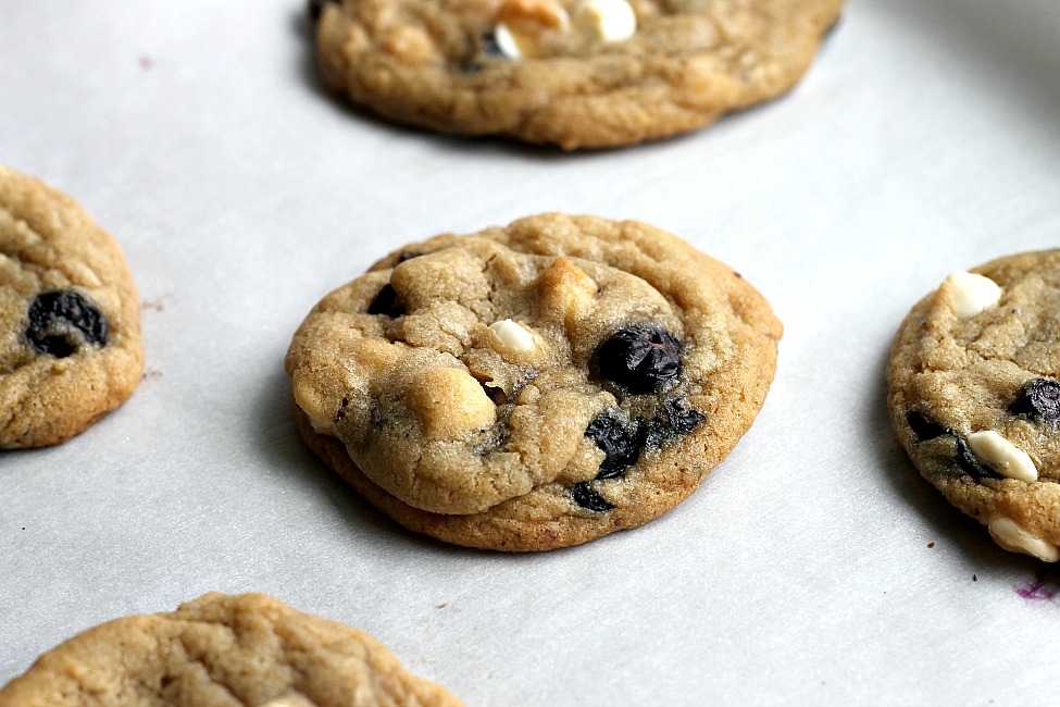 Blueberry and Cream Cookies | Fabtastic Eats