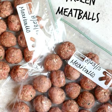 Homemade Frozen Meatballs | Fabtastic Eats