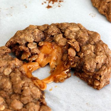 Caramel Apple Spice Oatmeal Cookies | Fabtastic Eats