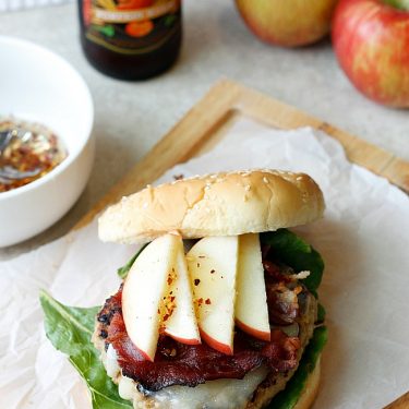 Autumn Turkey Burger with Spicy Honey Drizzle | Fabtastic Eats