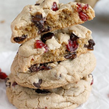Dark Chocolate Cranberry Cookies