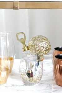 DIY | Marble & Gold Bar Cart (for under $10!)