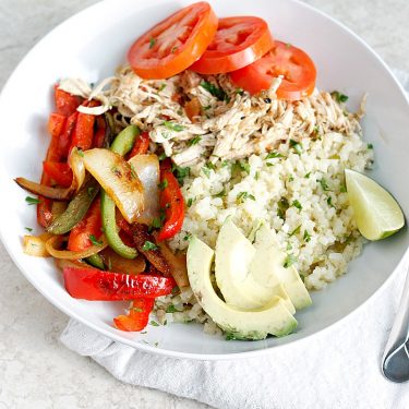 Chicken Fajita Bowls (gluten-free, paleo) | Belle Vie