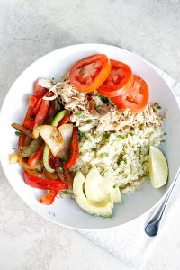 Chicken Fajita Bowls (gluten-free, paleo) | Belle Vie