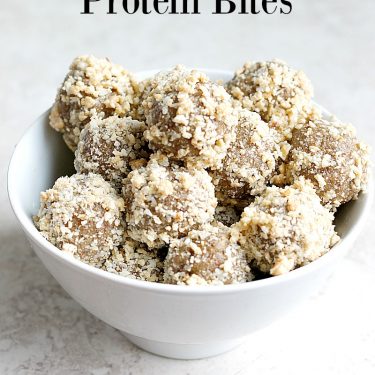 Cashew Coconut Protein Bites...healthy, DELICIOUS, snacks that taste like an indulgent cookie without any of the guilt! Made a batch at the beginning of the week and they're SO good! Plus great for grabbing on the go!