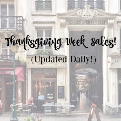 Thanksgiving Week Sales! (Updated Daily!)